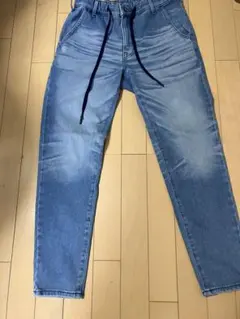 Mal. 【ポリーヌブロー】 ベルト付きストレッチテーパードデニム