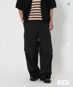 H BEAUTY&YOUTH OLMETEXクランキーカーゴパンツ ネイビーS - メルカリ