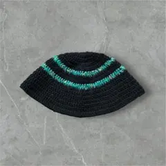 編み物　ハンドメイド　ビーニー　クラッシャーハット