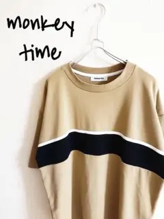 D221057 monkey time ボーダー半袖Tシャツのサムネイル
