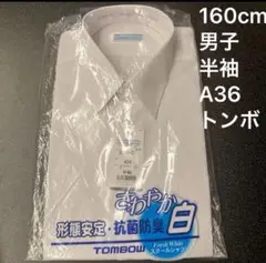 TOMBOW トンボ学生服　160 男子半袖　スクールシャツ　匿名配送メルカリ便