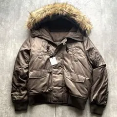 Y2K 平成 ギャル N2B ファー フライトジャケット　　短丈　グランジ　ボア