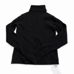 GRL グレイル リブニット タートルネック ブラック Sサイズ