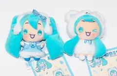 ■初音ミク×シナモロール マスコット WINTER Ver.　ミク 2種セット