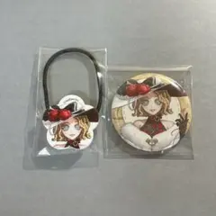 第五人格 赤い糸 アクリルヘアゴム&缶バッジ レディ・ファウロ エブリン・モレー