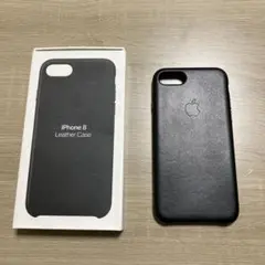 iPhone SE Apple 純正レザーケース ブラック