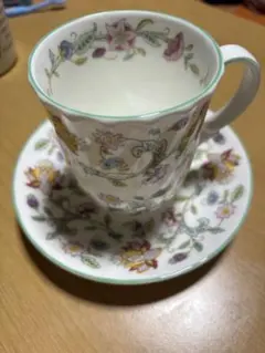Minton　HADDONHALL 花柄マグカップ とお皿