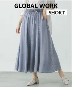 GLOBAL WORK エアリーリラックスDENIMスカート　SHORTのサムネイル