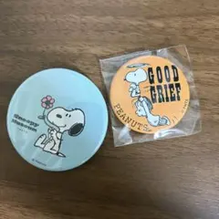 SNOOPY MUSEUM スヌーピーミュージアム　缶バッジ　ピーナッツカフェ