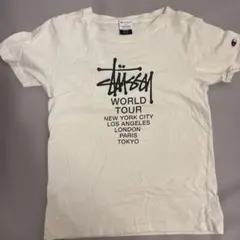 Stüssy ✖️championワールドツアー Tシャツ Lサイズ