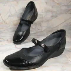 1989 H.M 本革ストラップパンプス 日本製 24cm 美品のサムネイル