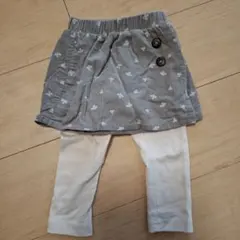 女の子　ベビー服　 レギンス付スカート　スカパン　80cm