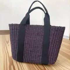 ムーニュ　カゴバッグ　ブラックのサムネイル
