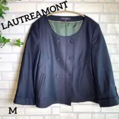 【LAUTREAMONT】ロートレアモン ノーカラージャケット M ショート丈のサムネイル