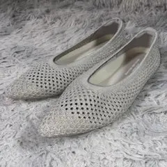 美品 green label relaxing シアーフラットシューズ 23.5のサムネイル