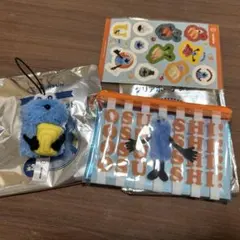 ご*】様 パペットスンスン　スシロー　クリアポーチ シール　指人形