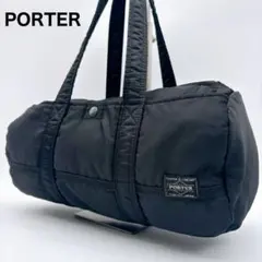 PORTER タンカー ミニボストンバッグ ドラムバッグ ブラック