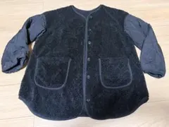 GU ボアジャケット 黒 150
