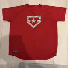 UNDER ARMOUR 野球用アンダーシャツ レッド L