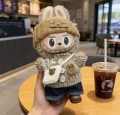 人気商品✨ラブブ服　labubu ぬいぐるみ着　可愛い　着せ替え服　5点セット