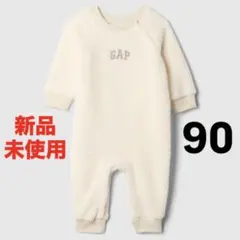 【新品未使用】 GAP ロゴ ボア ボディオール 90cm アイボリー ベビー服