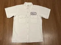 peels ワークシャツ ピールズ PEELS S/S STRIPE WORK SHIRT LIGHT BLUE/ピールズ ショート
