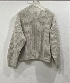 【オードリーアンドジョンワッド】モヘア混ホールガーメントニットプルオーバー