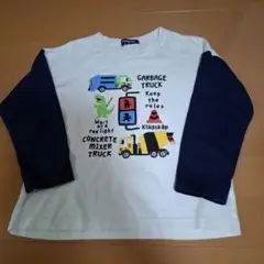 美品☆klädskaap☆トラックプリント☆長袖Tシャツ☆120