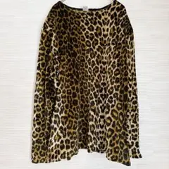 ANNA TEX 【XXXL】ヒョウ柄 レオパード 長袖Tシャツ クルーネック