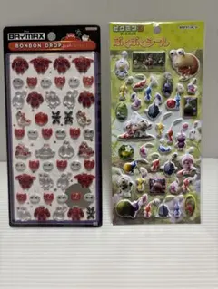 ボンボンドロップシール　正規品　ベイマックス　ピクミン　ぷくぷくシール　正規品