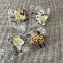 ディズニー　ミッキー・ミニー・ドナルド・チップ＆デール ピンバッジ 4個セット