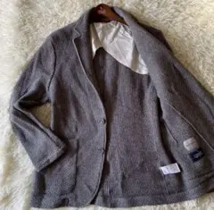 週末限定美品✨】DO CLASSE ワッフル ニットジャケット グレー Lのサムネイル