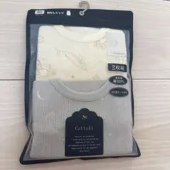 【新品・未使用】cottoli コトリ　タンクトップ 2枚組80cm 綿100%