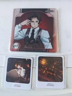 即納 鬼滅の刃 中国 カフェ アクリル コースター 鬼舞辻無惨3点セット