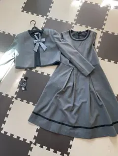 お値下げ⭐︎フォーマルドレスとジャケットセット グレー