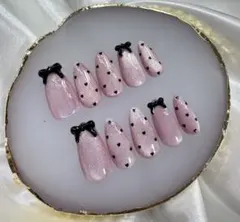 ネイルチップ ワンホン フレンチガーリー マグネット 春