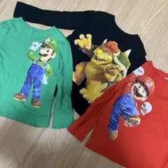 マリオ　クッパ　ルイージー　Tシャツ　長袖　3点セットのサムネイル