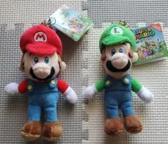 マリオルイージ　マスコットキーホルダー　ぬいぐるみ