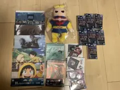 ヒロアカ　一番くじ　フィギュア　爆豪　オールマイト　ぬいぐるみ　ラバースタンド