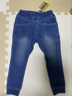 F.O.KIDS ウエストリブ付インディゴパンツ ブルー 110cm