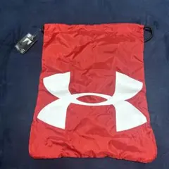 Under Armour ドローストリングバッグ レッド ブラック　ナップサックのサムネイル