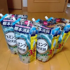 ハミング 消臭実感 柔軟剤 つめかえ用 1400ml 3.5倍 4個セットのサムネイル
