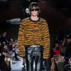 虎柄 ゼブラ柄 ニット