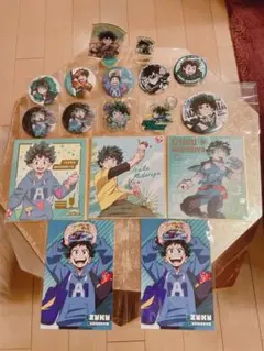 僕のヒーローアカデミア　緑谷出久　缶バッジ　色紙　ポストカード等まとめ売り
