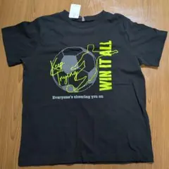 西松屋　サッカー柄Tシャツ ブラックのサムネイル