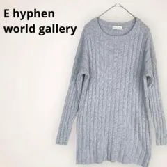 E hyphen world gallery グレー ニット
