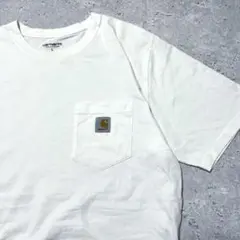 【定番】carhartt 00s Tシャツ ポケット ホワイト L 白