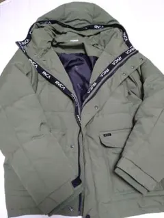RVCA 　ロゴテープ　中綿ダウン　アウター カーキのサムネイル