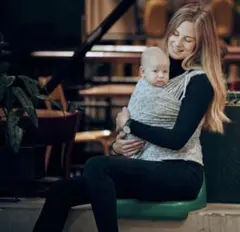 Najell ナジェルラップ 抱っこ紐 ベビーラップ M〜L／シャープグレー