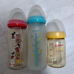 Pigeon ミッキーマウス他　 哺乳瓶 3本セット